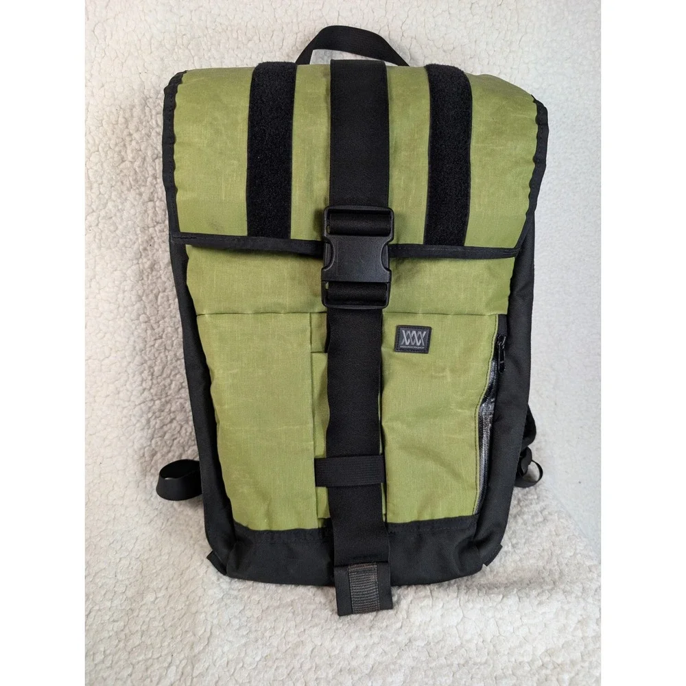 Mission Workshop Rambler Backpack Olive Green Black Expandable Made in USA